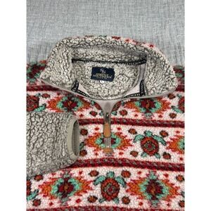 Simply Southern Women's XL Deep Pile Aztec‎ Fleece Jacket Sherpa Turtle Native